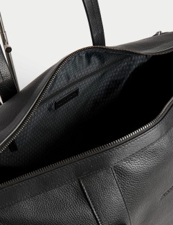 Leather Pebble Grain Weekend Bag