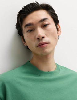 Tričko volného střihu z čisté bavlny s vyšší gramáží