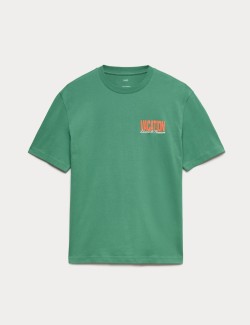 Tričko z čisté bavlny s nápisem „Summer Vacation“