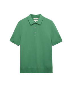 Pletená polokošile s texturou a vysokým podílem bavlny