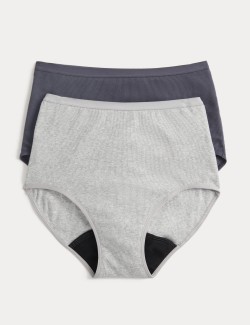 2 Pack Heavy Absorbency Period Full Briefs