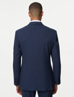 Regular Fit Check Stretch Suit Jacket