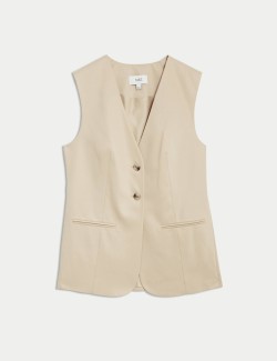 Lyocell Rich Longline Waistcoat