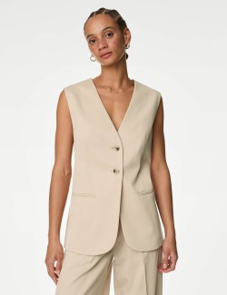 Lyocell Rich Longline Waistcoat