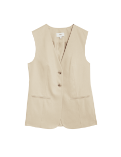 Lyocell Rich Longline Waistcoat