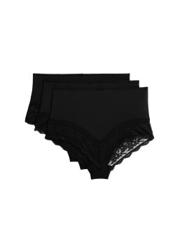 3pk Lace Trim Full Briefs