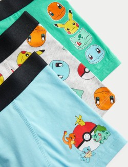 3pk Cotton with Stretch Pokémon™ Trunks (5-16 Yrs)