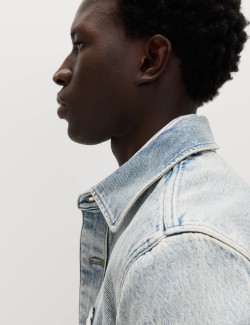 Pure Cotton Denim Overshirt