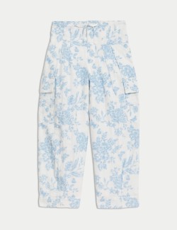 Cotton Rich Floral Trousers (2-8 Yrs)