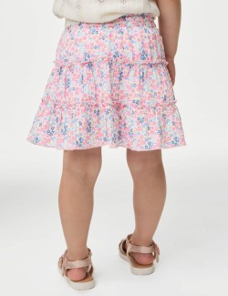 Cotton Rich Floral Skirt (2-8 Yrs)