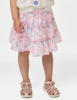 Cotton Rich Floral Skirt (2-8 Yrs)