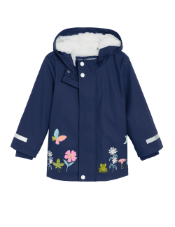 Stormwear™ Floral Hooded Fisherman Coat (2-8 Yrs)