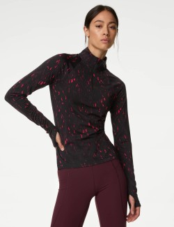 Ultraheat™ Printed Half Zip Running Top