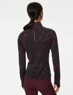 Ultraheat™ Printed Half Zip Running Top