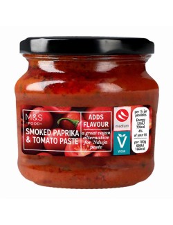 Pikantní rajčatová pasta s olivovým olejem (14 %), uzenou paprikou a chilli