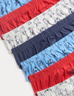 7 Pack Pure Cotton Sports Print Briefs (18 Mths-14 Yrs)