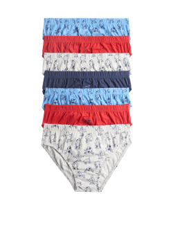 7 Pack Pure Cotton Sports Print Briefs (18 Mths-14 Yrs)