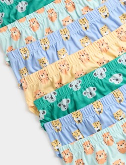 7 Pack Pure Cotton Animal Briefs (18 Mths-14 Yrs)