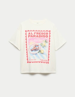 Pure Cotton Al Fresco Paradiso T-Shirt (6-16 Yrs)