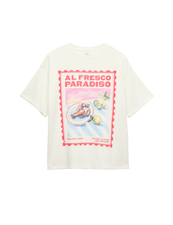 Pure Cotton Al Fresco Paradiso T-Shirt (6-16 Yrs)