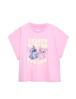 Pure Cotton Lilo & Stitch™ Graphic Top (6-16 Yrs)