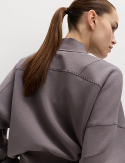 Bunda bomber na zip, volný střih