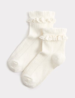 2 Pack Cotton Rich Pelerine Socks