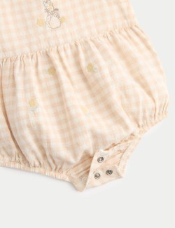 2 Piece Peter Rabbit™ Flopsy Checked Paddler with Hat (0-24 Mths)