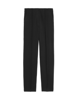 Jersey Twill Straight Leg Trousers
