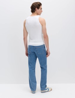 3pk Pure Cotton Sleeveless Vests