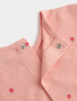 2 Pack Pure Cotton Jersey Polka Dot Dresses (0-3 Yrs)