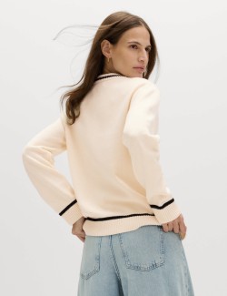 Cotton Rich Pocket Detail Cardigan