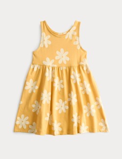 Pure Cotton Sleeveless Dress (2-8 Yrs)