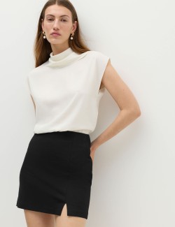 Jersey Mini A-Line Skirt