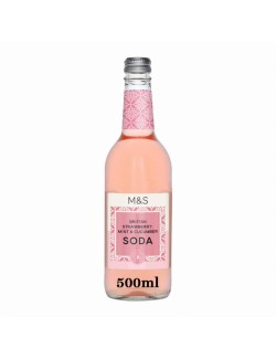 Pramenitá voda s jahodovou šťávou, extraktem z okurky a mátovým aroma, perlivá