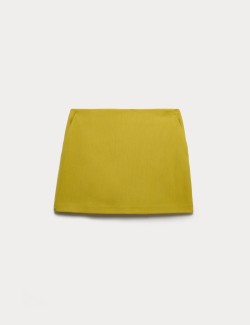 Straight Mini A-Line Skirt