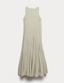 Full Circle Seam Midaxi Skater Dress