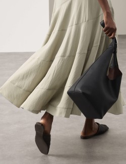 Full Circle Seam Midaxi Skater Dress