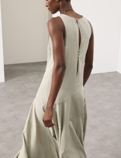 Full Circle Seam Midaxi Skater Dress