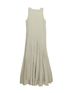Full Circle Seam Midaxi Skater Dress