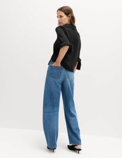 Collared Drape Wrap Shirt