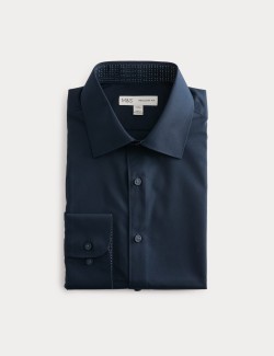 Regular Fit Non Iron Cotton Blend Shirt