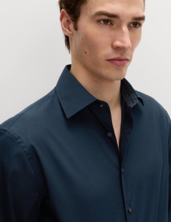 Regular Fit Non Iron Cotton Blend Shirt