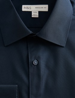 Regular Fit Non Iron Cotton Blend Shirt
