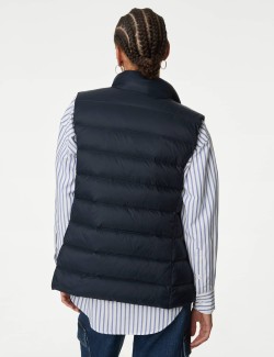 Feather & Down Quilted Packaway Puffer Gilet