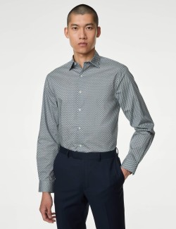 Regular Fit Easy Iron Pure Cotton Shirt