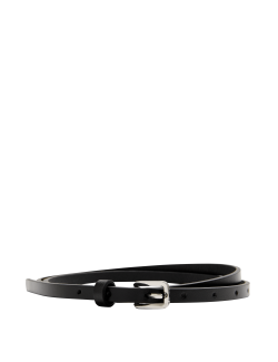 Leather Skinny Buckle Jeans Belt