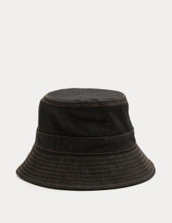 Klobouk typu bucket z džínoviny
