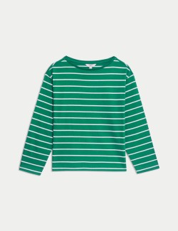 Pure Cotton Striped Top