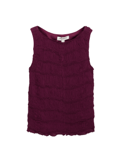 Textured Smocked Vest Top